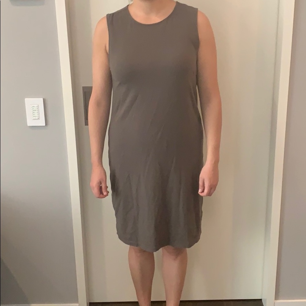 James Perse green tank dress